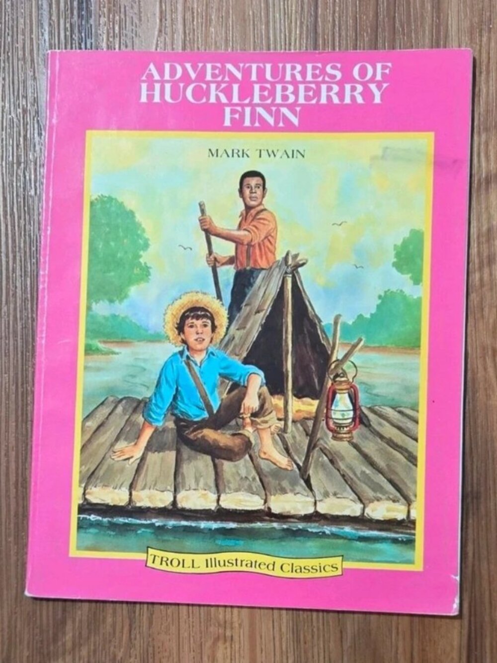 Adventures of Huckleberry Finn by Mark Twain, Paperback, Troll Classics, Adv